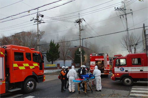韩国一化妆品工厂起火 致3死6伤 现场黑烟弥漫